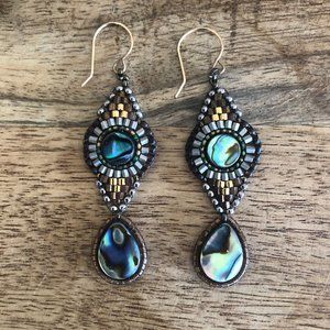 Miguel Ases Abalone Drop earrings